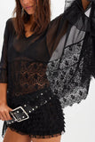 Lace Detail Flowing Blouse