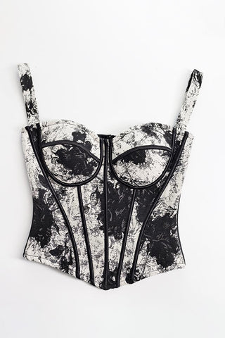 Sleek Patterned Tank Top