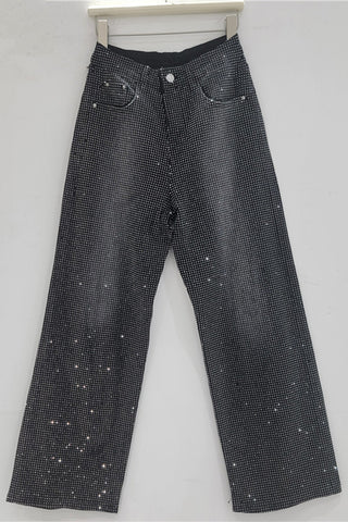 Embellished Straight-Leg Jeans