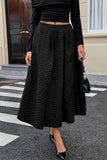 Elegant Textured Maxi Skirt