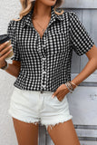 Classic Gingham Shirt with Buttons