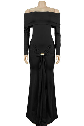 Off-Shoulder Elegant Maxi Dress