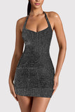 Halter-Neck Mini Dress