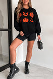 Halloween Pumpkin Graphic Sweatshirt