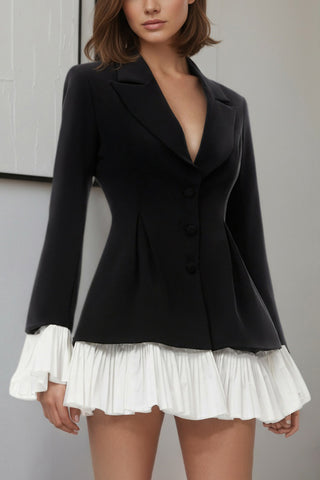 Chic Two-Tone Casual Dress