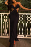 Strappy Cutout Evening Dress