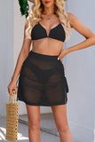Sheer Mesh Mini Sarong Cover-Up