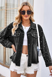Pearly Studded Denim Jacket