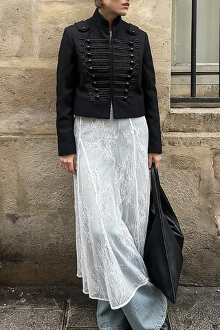 Military-Inspired Tailored Jacket