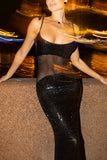 Elegant Sequin Evening Dress