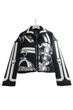 Graphic Print Statement Jacket
