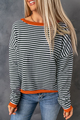 Striped Knit Sweater