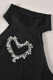 Heart Embellished Two-Piece Set