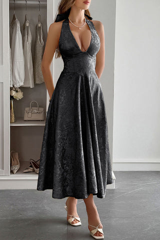 Halter Neck Midi Sundress