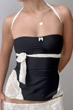 Lace Detail Halter Camisole