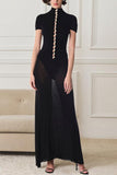 Button-Down Casual Maxi Dress