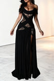 Elegant Off-Shoulder Evening Gown