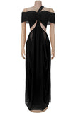 Off-Shoulder Cutout Maxi Dress