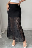 Lace Overlay Skirt