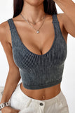 Ribbed V-Neck Cami Top