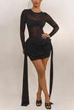 Elegant Sheer Evening Dress