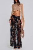 Floral Sheer Maxi Skirt