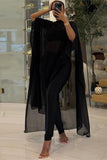 Elegant Draped Pants Set