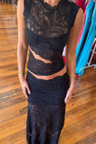 Sleeveless Lace Cutout Casual Dress