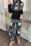 Cozy Patterned Pants Set