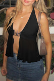 Halter Sheer Layered Camisole