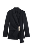 Elegant Belted Blazer Set