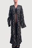 Long Textured Cape Coat