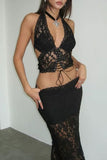 Lace-Up Halter Top