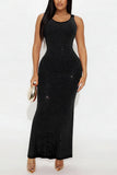 Elegant Rhinestone Evening Gown