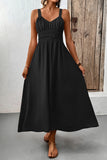 Sleeveless Maxi Casual Dress