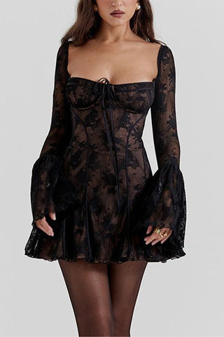 Lace Detail Casual Dress
