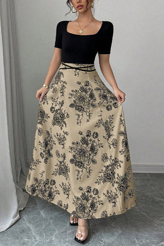 Floral Detail Maxi Dress