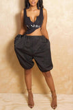 High-Waist Balloon Casual Shorts