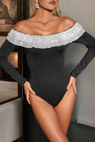 Off-Shoulder Ruffle Bodysuit