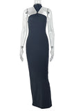 Halter Neck Evening Gown