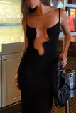 Elegant Cut-Out Evening Dress