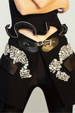 Embellished Mini Skirt with Belt