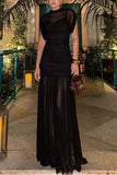 Elegant Ruched Evening Dress