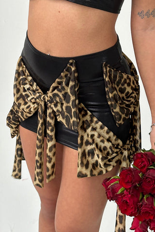 Bow-Accent Mini Skirt