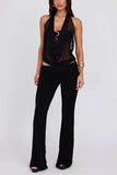 Mesh-Detail Tie-Back Tank