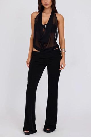 Mesh-Detail Tie-Back Tank
