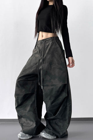 Wide-Leg Casual Pants