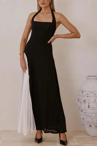 Elegant Two-Tone Casual Dress