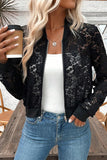 Lace Bomber Jacket