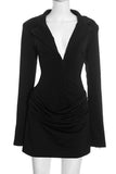 Stylish Ruched Casual Dress